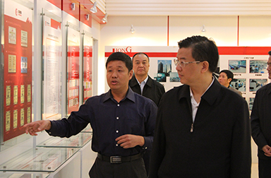 福建省委常委、省紀委書記倪岳峰調(diào)研虹潤公司