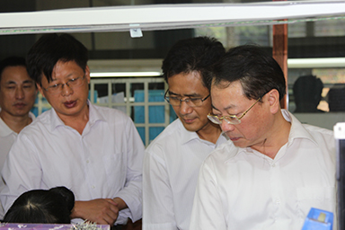 福建省紀委副書記、監(jiān)察廳廳長陳善光一行視察虹潤公司